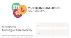 Desktop Screenshot of multilingualkids.org