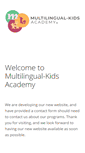 Mobile Screenshot of multilingualkids.org