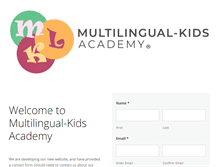 Tablet Screenshot of multilingualkids.org